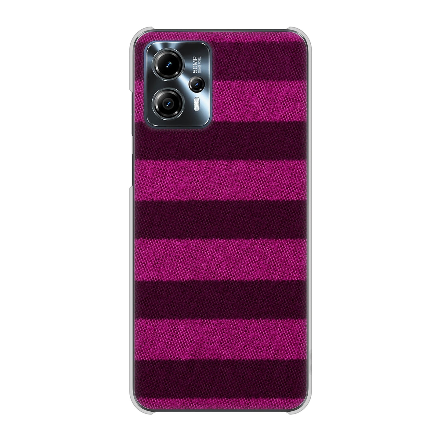 moto g13 高画質仕上げ 背面印刷 ハードケースシンプルボーダー