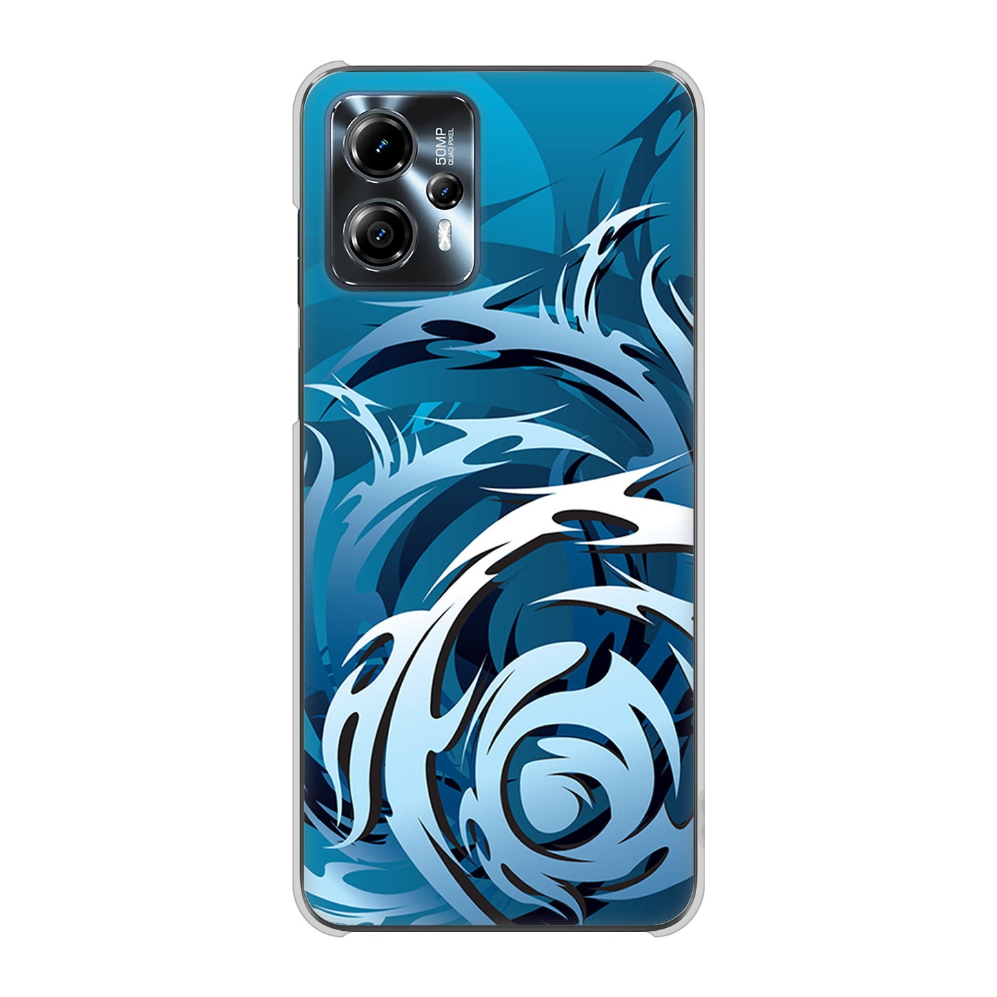 moto g13 高画質仕上げ 背面印刷 ハードケース 【731 ドラゴンサークル】