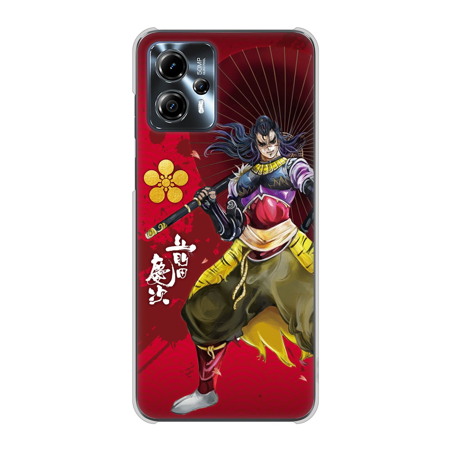 moto g13 高画質仕上げ 背面印刷 ハードケース家紋