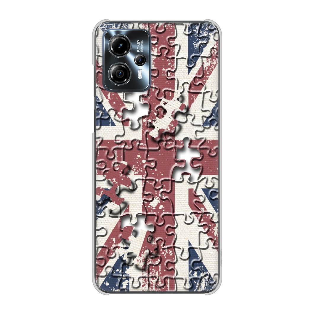 moto g13 高画質仕上げ 背面印刷 ハードケースユニオンジャック