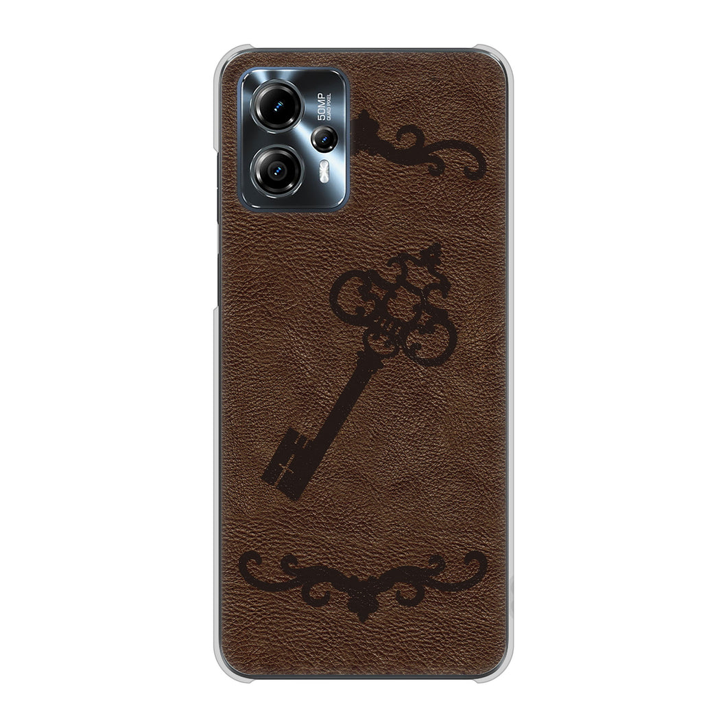 moto g13 高画質仕上げ 背面印刷 ハードケースレザー風