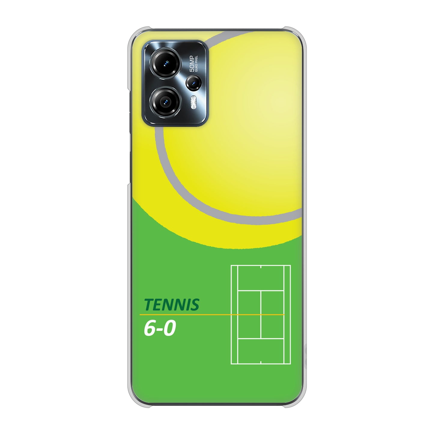 moto g13 高画質仕上げ 背面印刷 ハードケース 【IB920 TENNIS】
