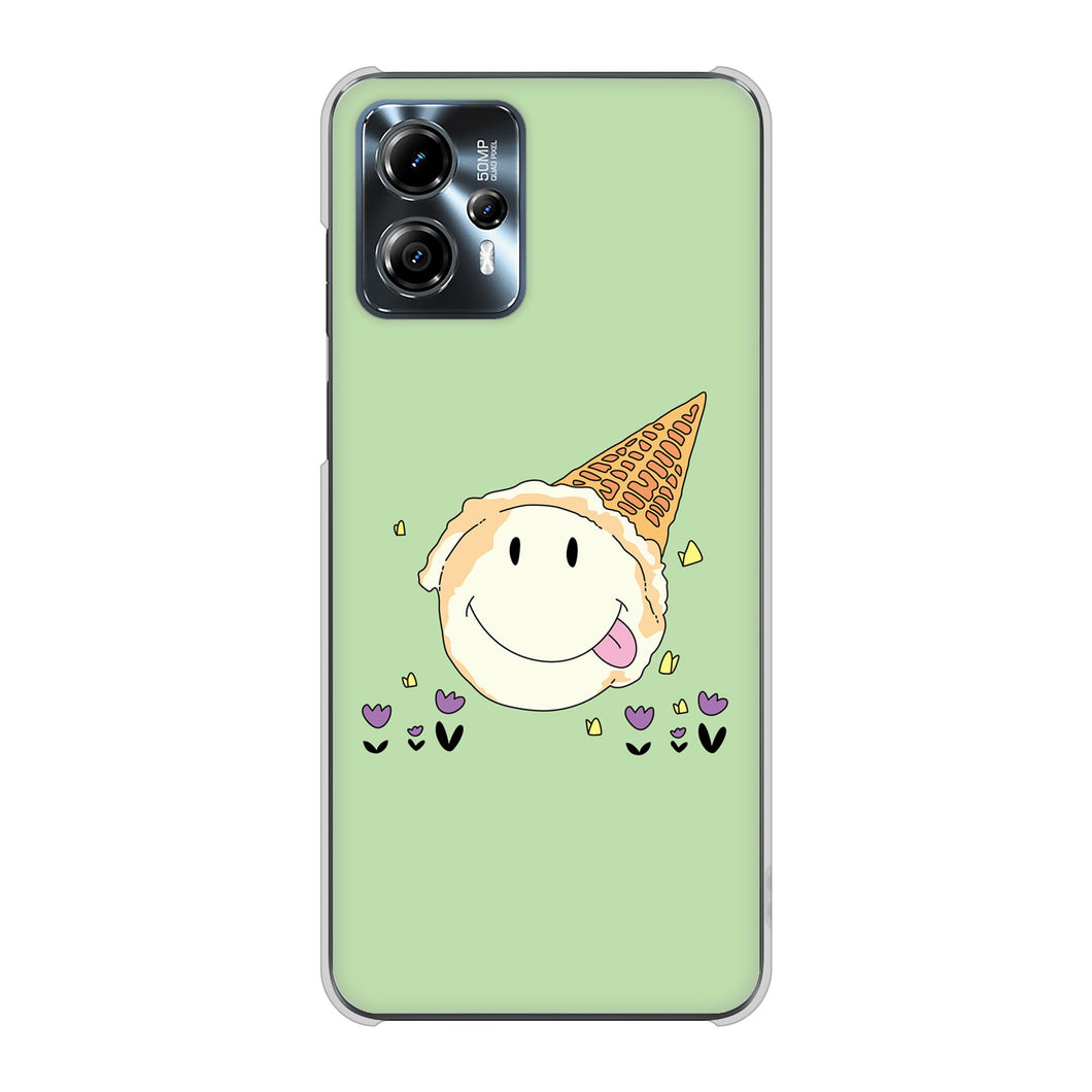 moto g13 高画質仕上げ 背面印刷 ハードケーススイーツイラスト