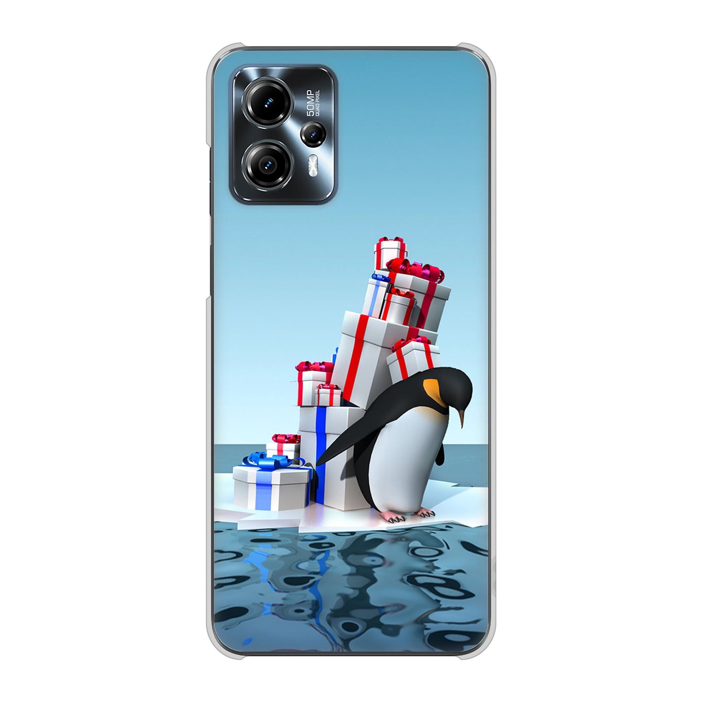 moto g13 高画質仕上げ 背面印刷 ハードケース 【XA805 人気者は辛い…】