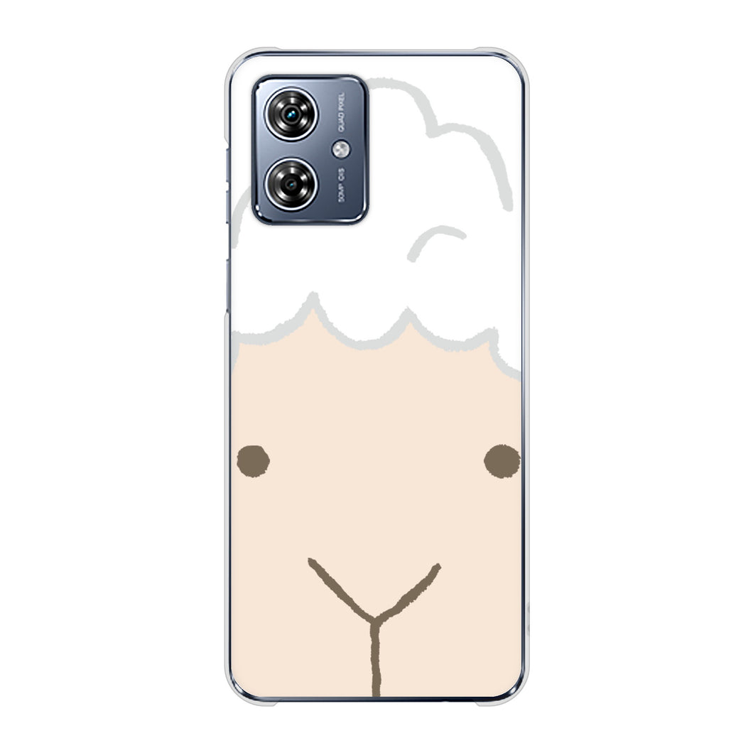 moto g64 5G 高画質仕上げ 背面印刷 ハードケースドアップアニマル