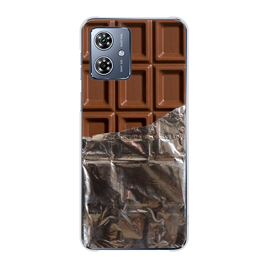 moto g64 5G 高画質仕上げ 背面印刷 ハードケース板チョコ