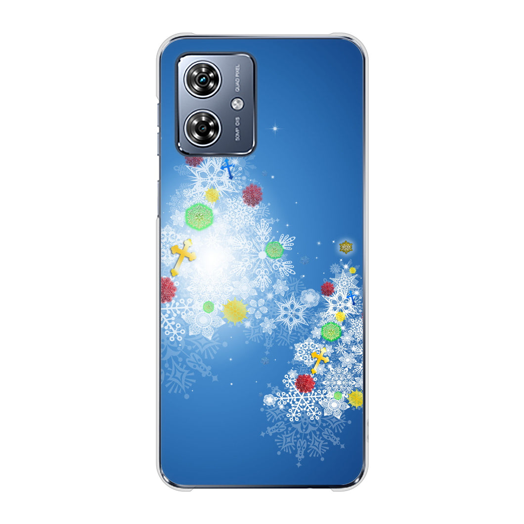moto g64 5G 高画質仕上げ 背面印刷 ハードケースクリスマス