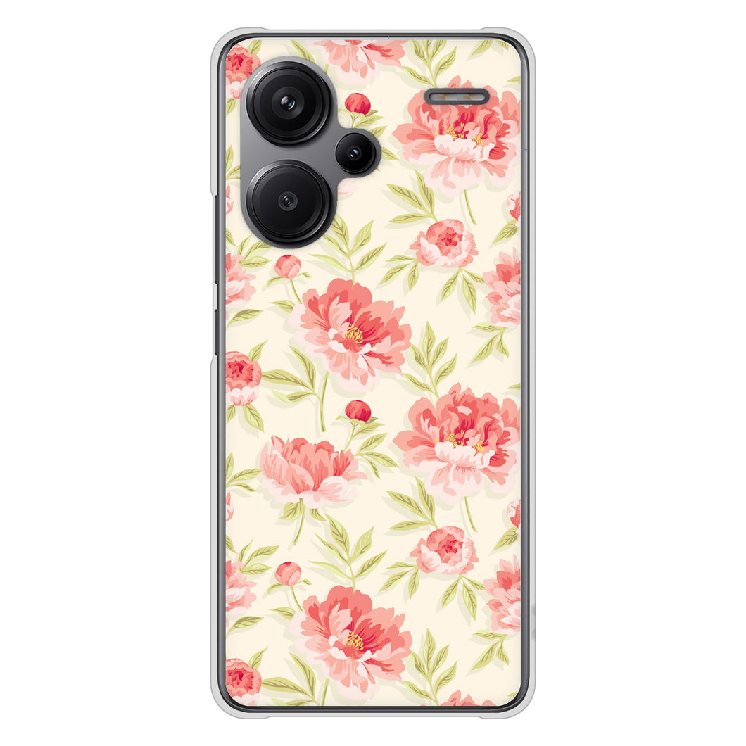 Xiaomi Redmi Note 13 Pro+ 高画質仕上げ 背面印刷 ハードケース北欧の小花