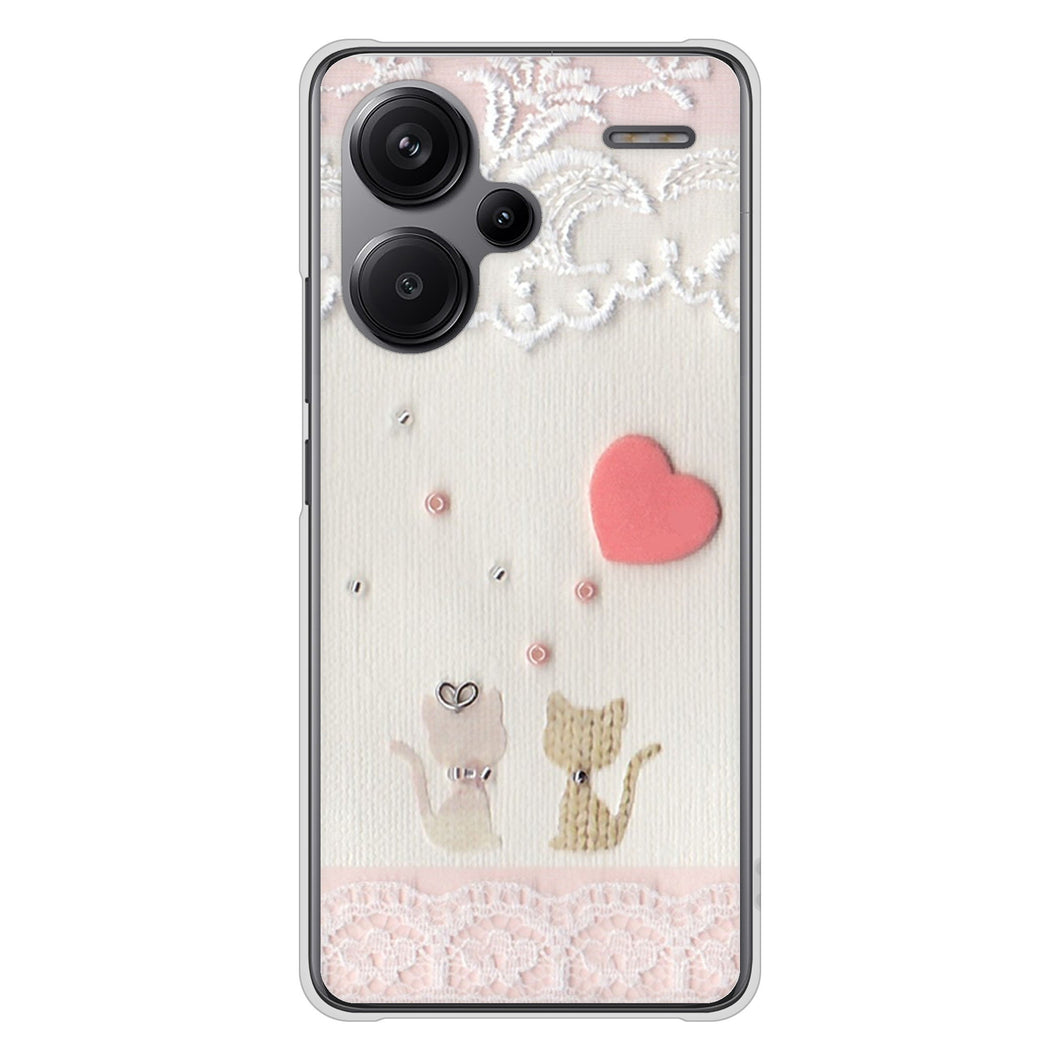 Xiaomi Redmi Note 13 Pro+ 高画質仕上げ 背面印刷 ハードケースクラフト写真ネコ