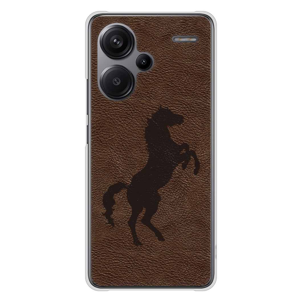 Xiaomi Redmi Note 13 Pro+ 高画質仕上げ 背面印刷 ハードケースレザー風
