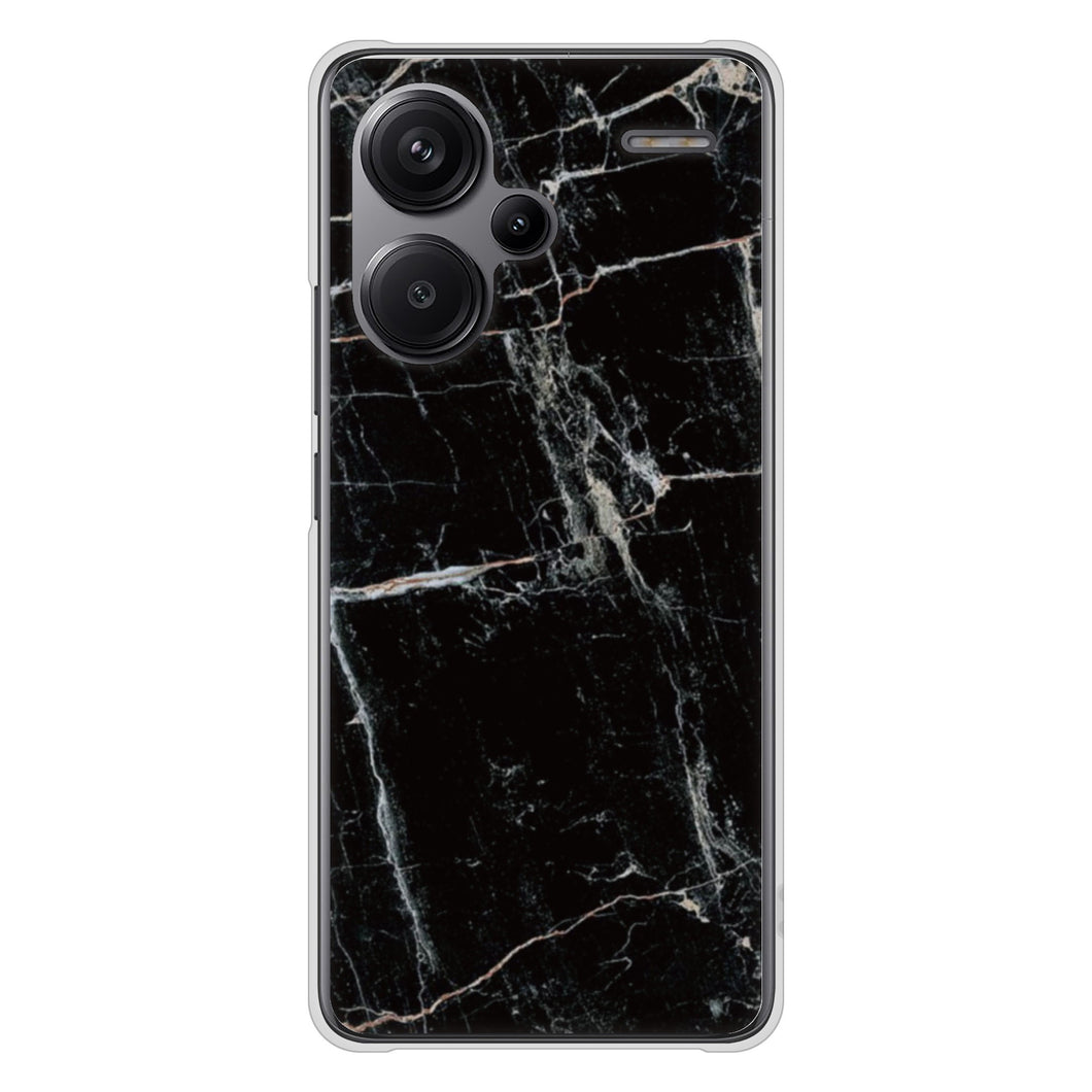 Xiaomi Redmi Note 13 Pro+ 高画質仕上げ 背面印刷 ハードケース大理石BK