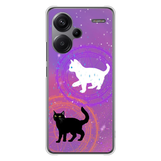 Xiaomi Redmi Note 13 Pro+ 高画質仕上げ 背面印刷 ハードケース魔法陣猫