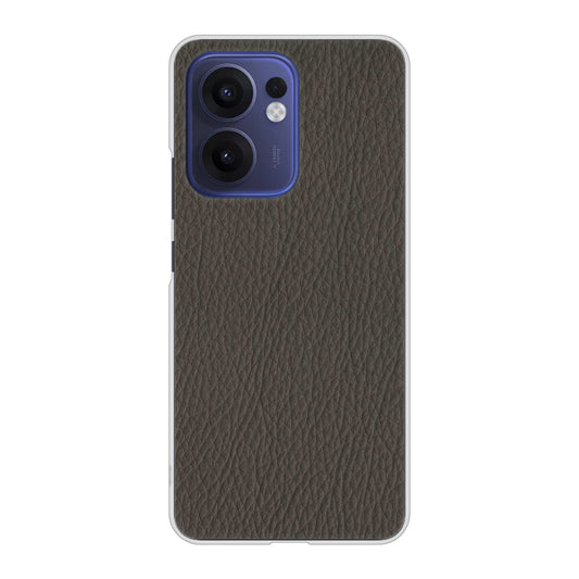 OPPO Reno13 A OPG05 UQ mobile 高画質仕上げ 背面印刷 ハードケースレザー風