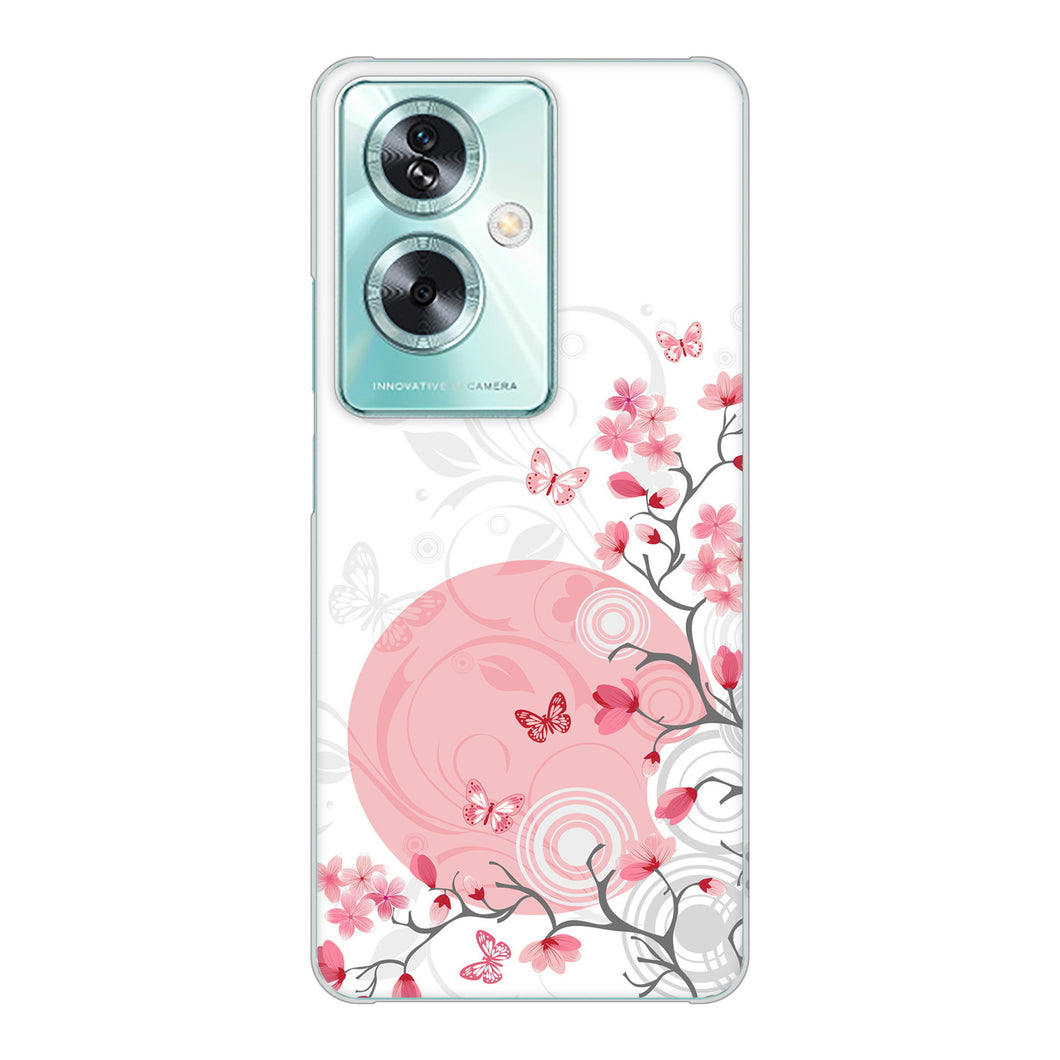 OPPO A79 5G 高画質仕上げ 背面印刷 ハードケースバタフライ