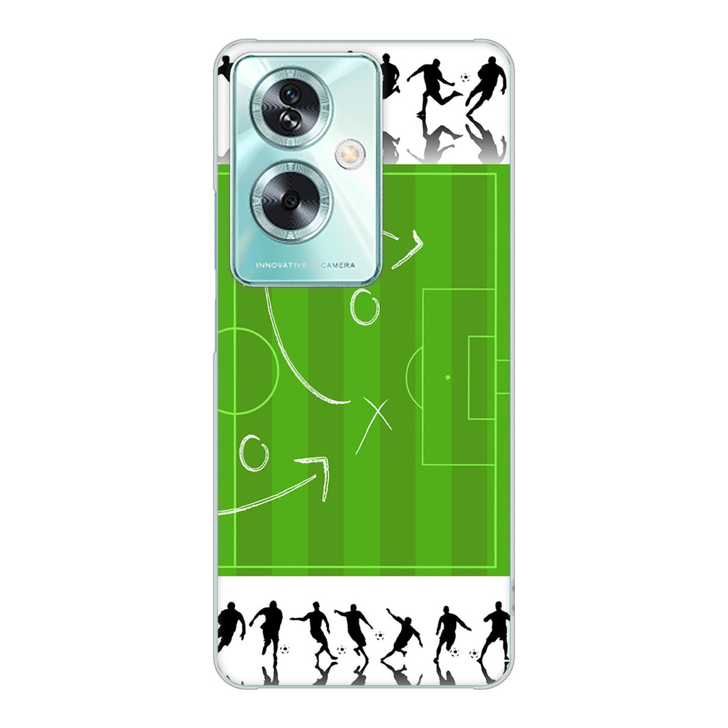 OPPO A79 5G 高画質仕上げ 背面印刷 ハードケース 【304 サッカー戦略ボード】