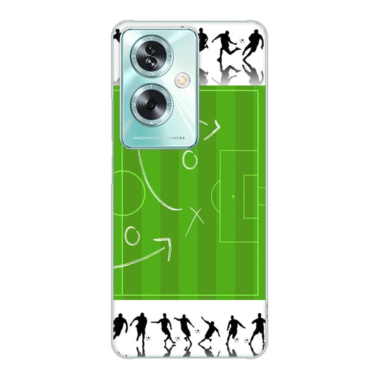 OPPO A79 5G 高画質仕上げ 背面印刷 ハードケース 【304 サッカー戦略ボード】