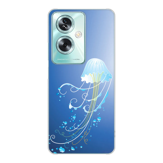 OPPO A79 5G 高画質仕上げ 背面印刷 ハードケース 【362 ジェリーフィシュ】