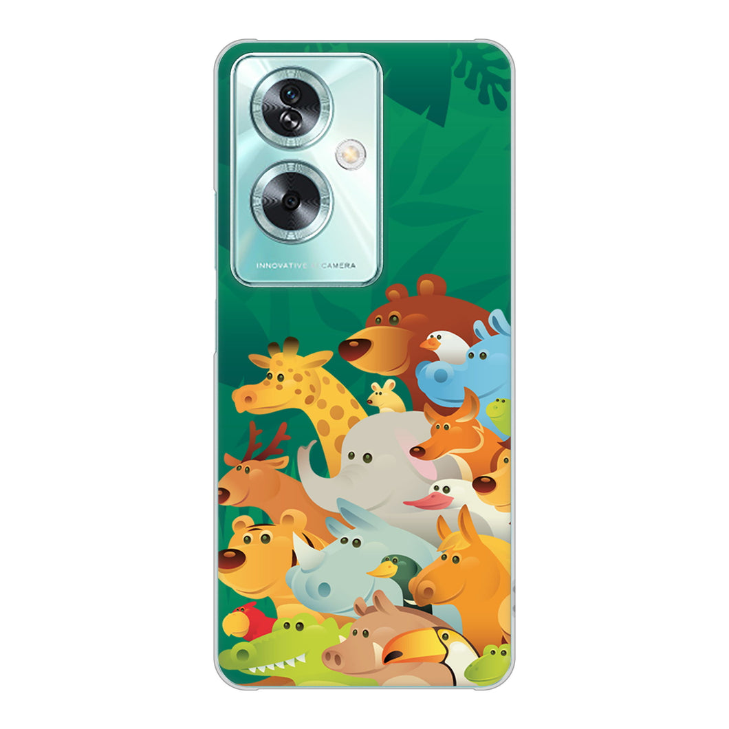 OPPO A79 5G 高画質仕上げ 背面印刷 ハードケース 【370 全員集合】