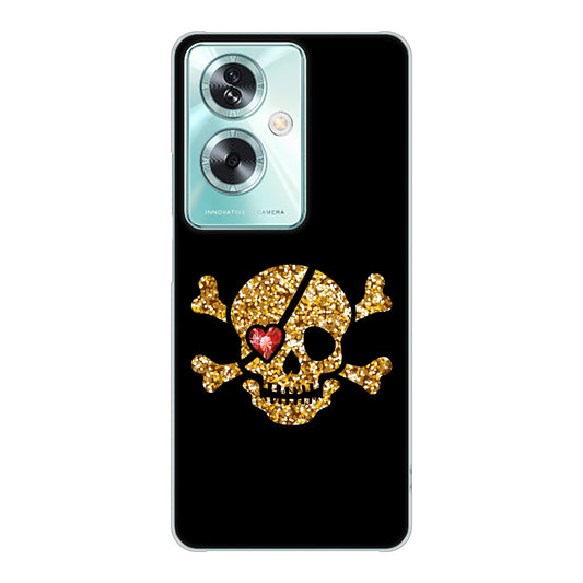 OPPO A79 5G 高画質仕上げ 背面印刷 ハードケース 【1082 海賊ドクロ】