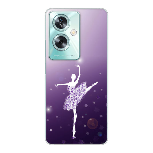 OPPO A79 5G 高画質仕上げ 背面印刷 ハードケース 【1256 バレリーナ】