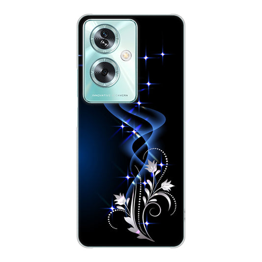 OPPO A79 5G 高画質仕上げ 背面印刷 ハードケース 【1278 華より昇る流れ】