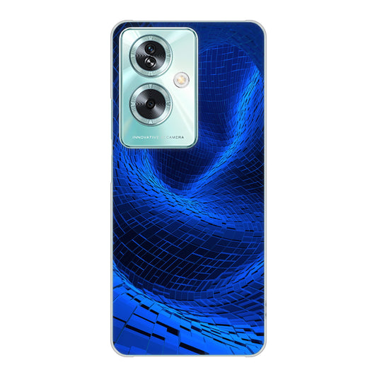 OPPO A79 5G 高画質仕上げ 背面印刷 ハードケース 【1302 ワープブルー】