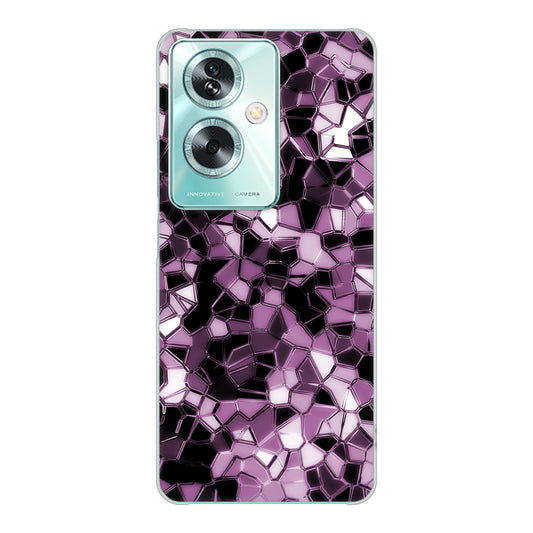 OPPO A79 5G 高画質仕上げ 背面印刷 ハードケース 【EK837 テクニカルミラーパープル】