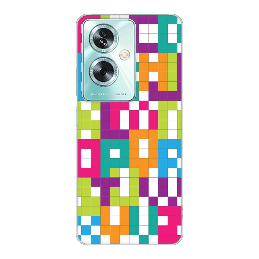 OPPO A79 5G 高画質仕上げ 背面印刷 ハードケース 【IB916 ブロックアルファベット】