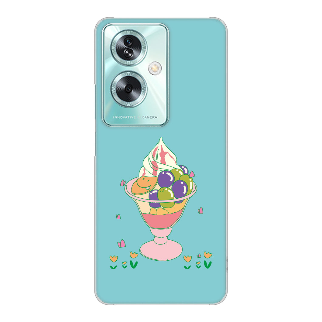 OPPO A79 5G 高画質仕上げ 背面印刷 ハードケーススイーツイラスト