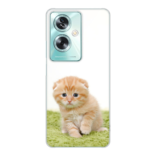 OPPO A79 5G 高画質仕上げ 背面印刷 ハードケース 【VA802 ネコこっそり】