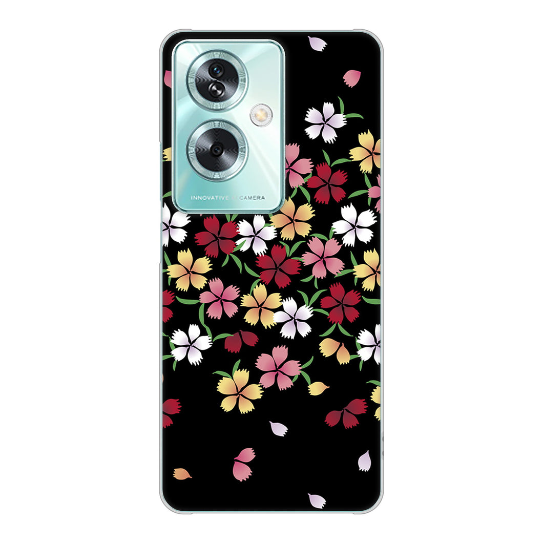 OPPO A79 5G 高画質仕上げ 背面印刷 ハードケース和花柄