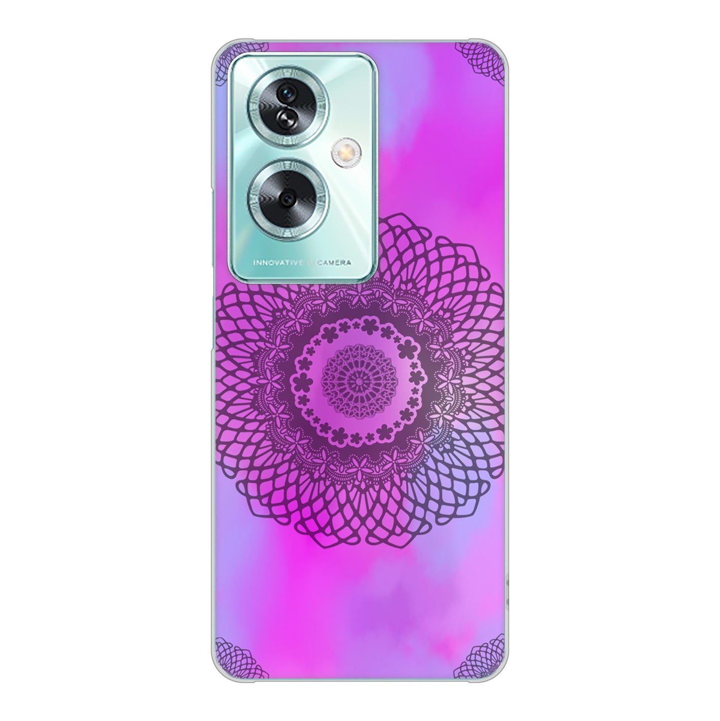 OPPO A79 5G 高画質仕上げ 背面印刷 ハードケース 【YJ344 レース】