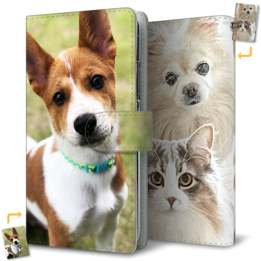 au エクスペリアXZ SOV34 オリジナル手帳型ケース オーダーメイド スマホケース 耐衝撃