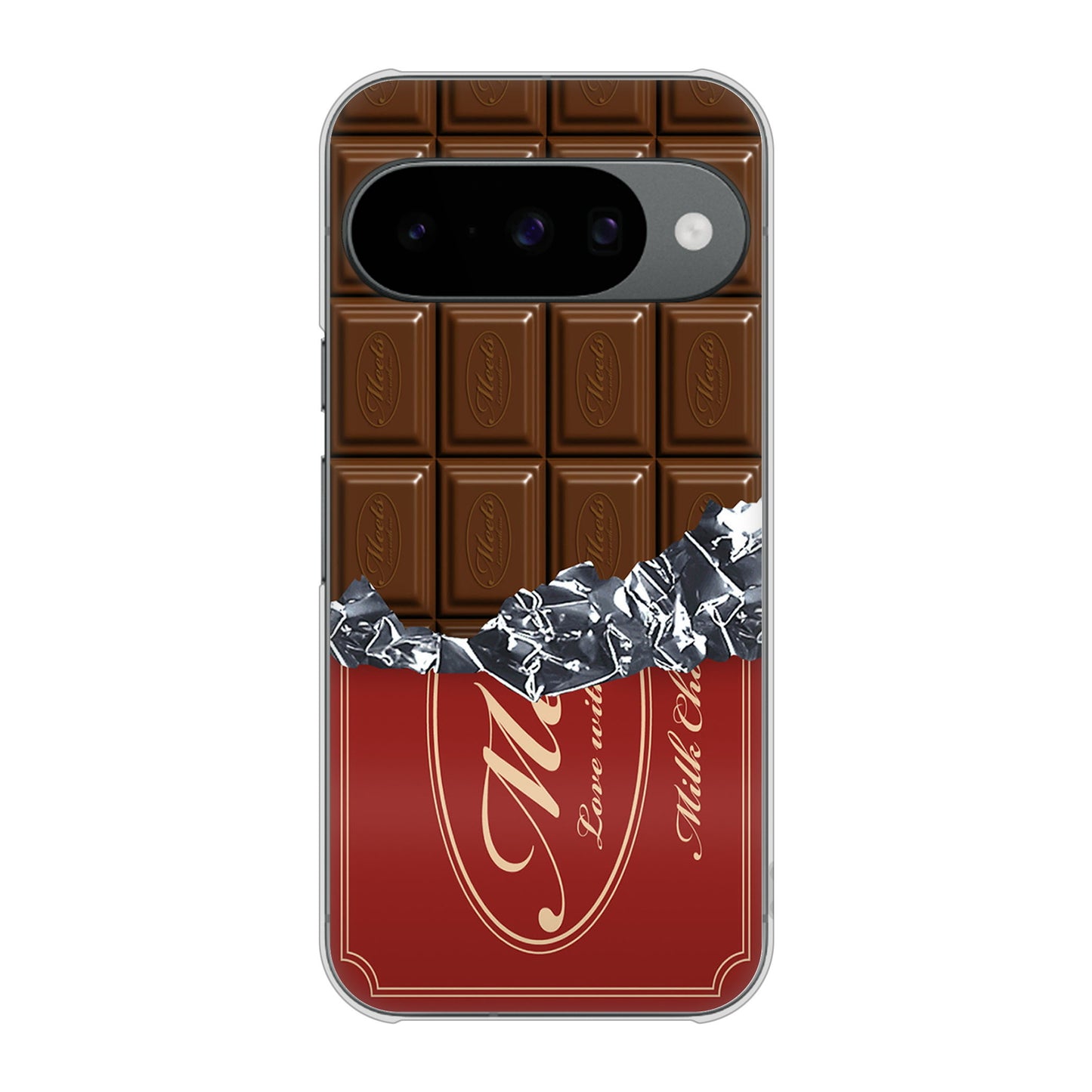 Google Pixel 10 高画質仕上げ 背面印刷 ハードケース板チョコ