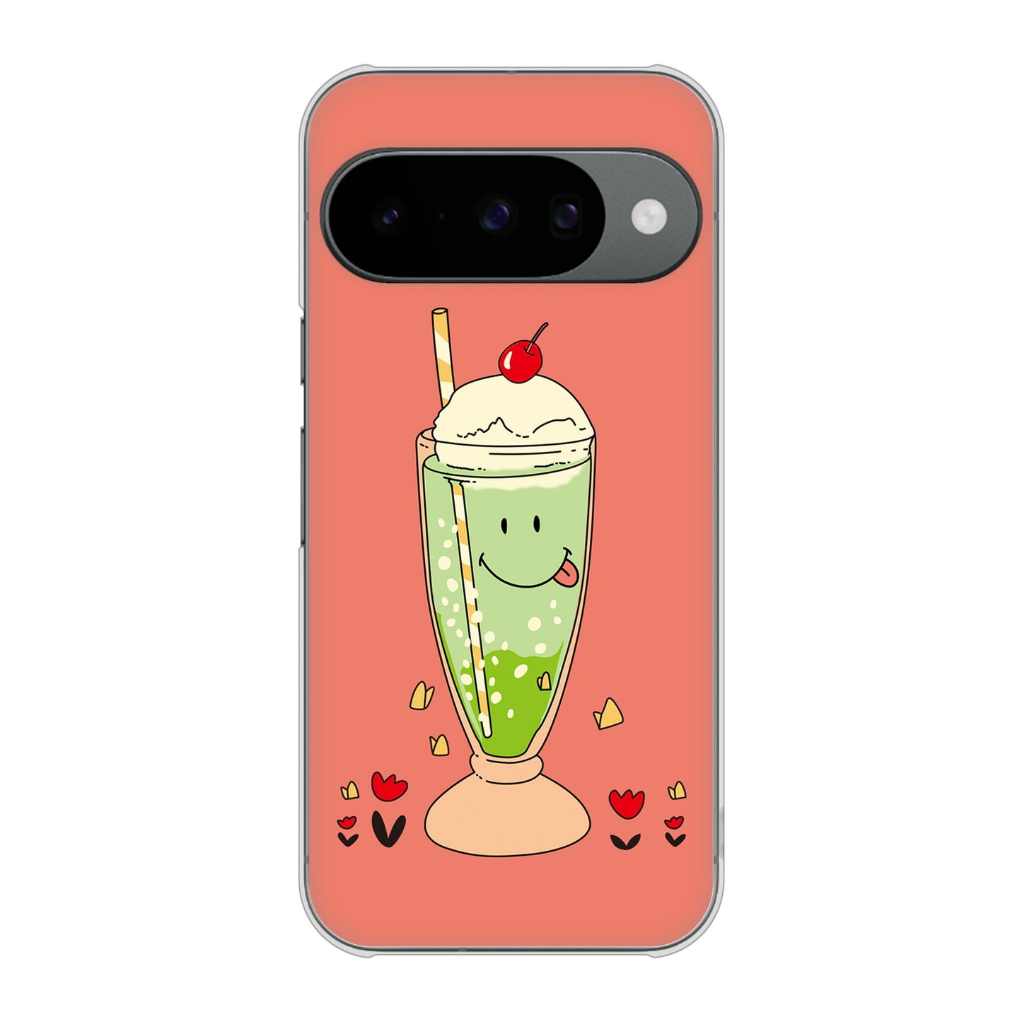 Google Pixel 10 高画質仕上げ 背面印刷 ハードケーススイーツイラスト