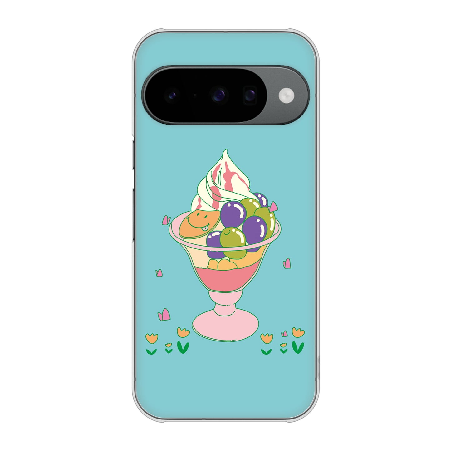 Google Pixel 10 高画質仕上げ 背面印刷 ハードケーススイーツイラスト