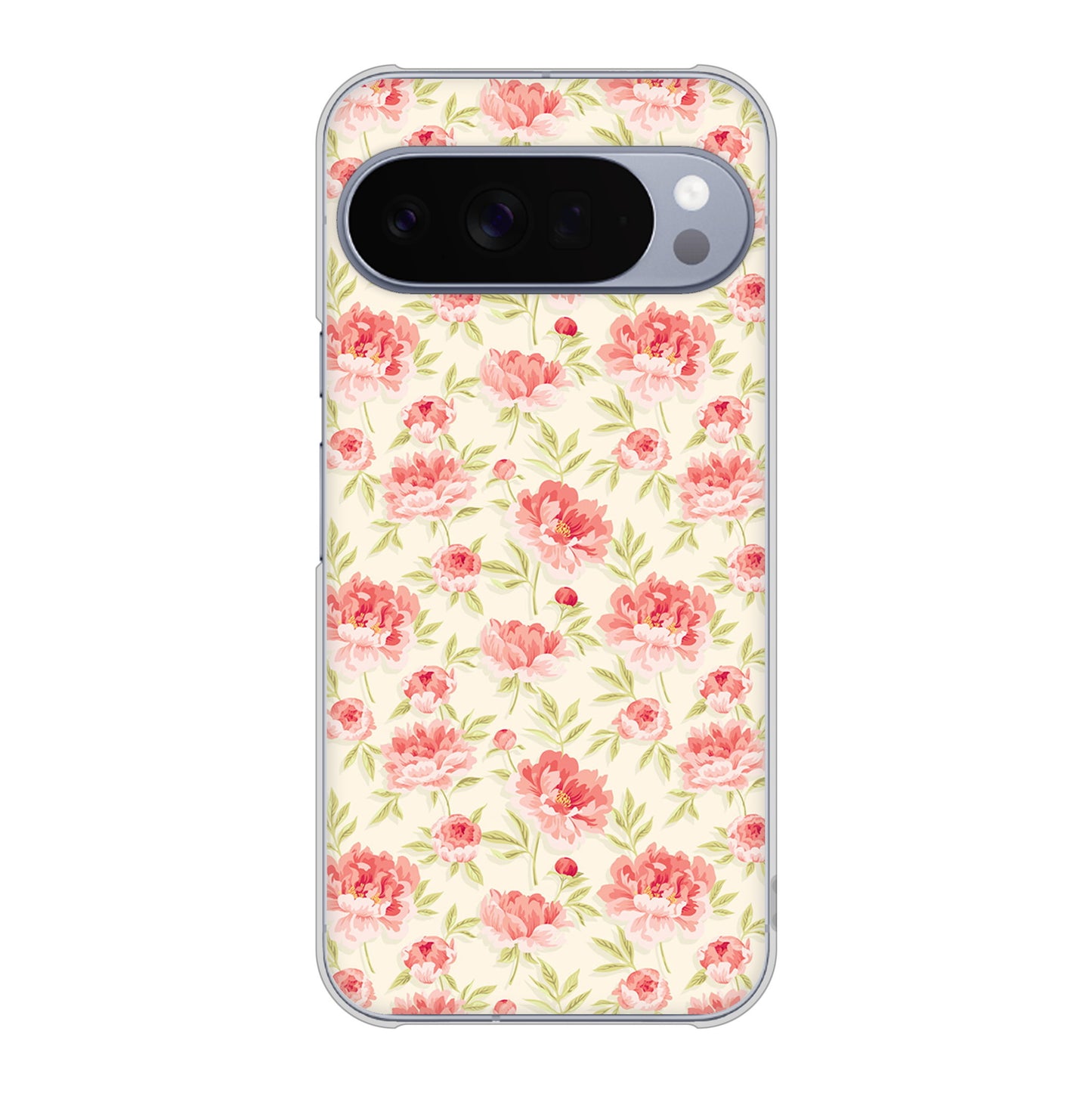 Google Pixel 10 Pro XL 高画質仕上げ 背面印刷 ハードケース北欧の小花