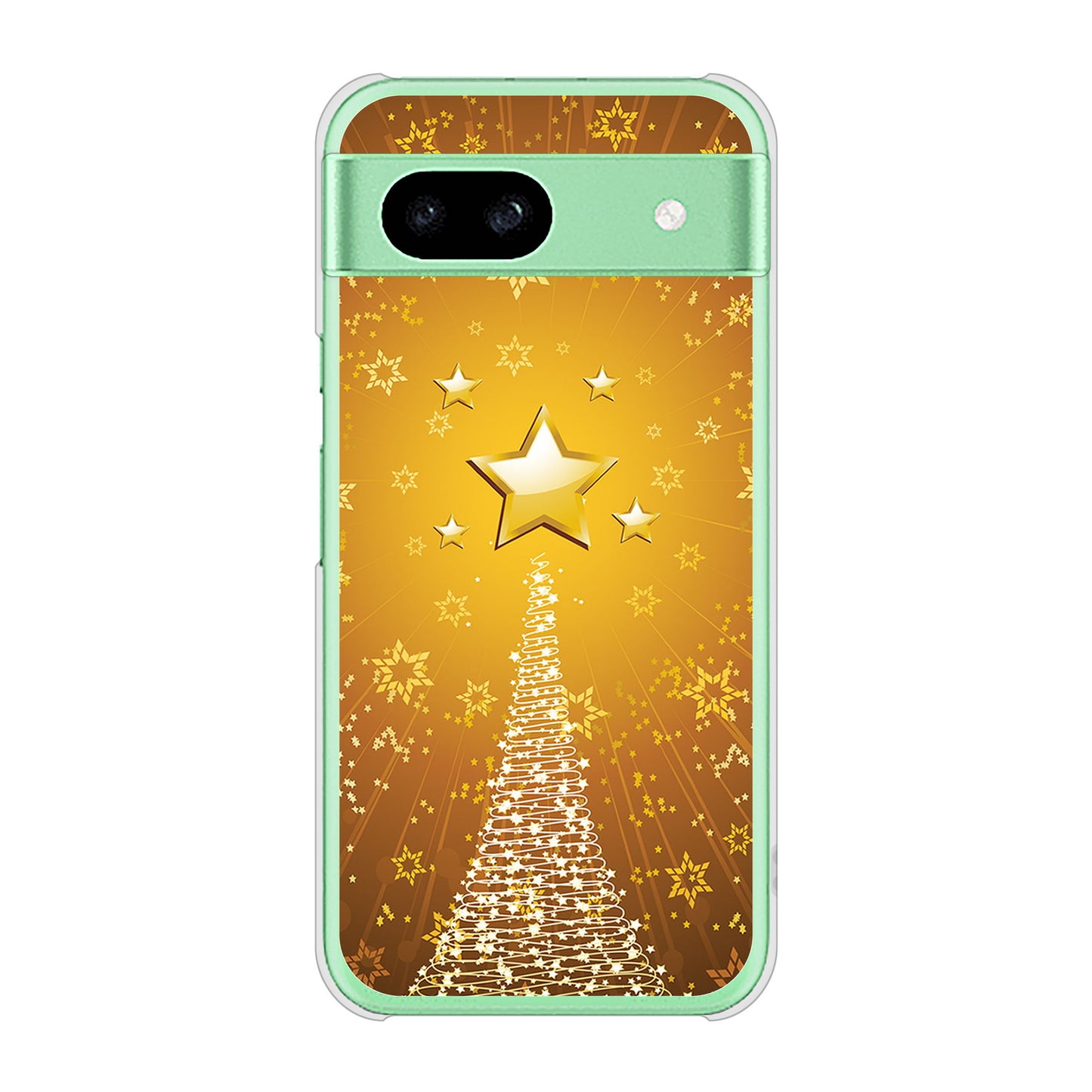 Google Pixel 8a 高画質仕上げ 背面印刷 ハードケースクリスマス