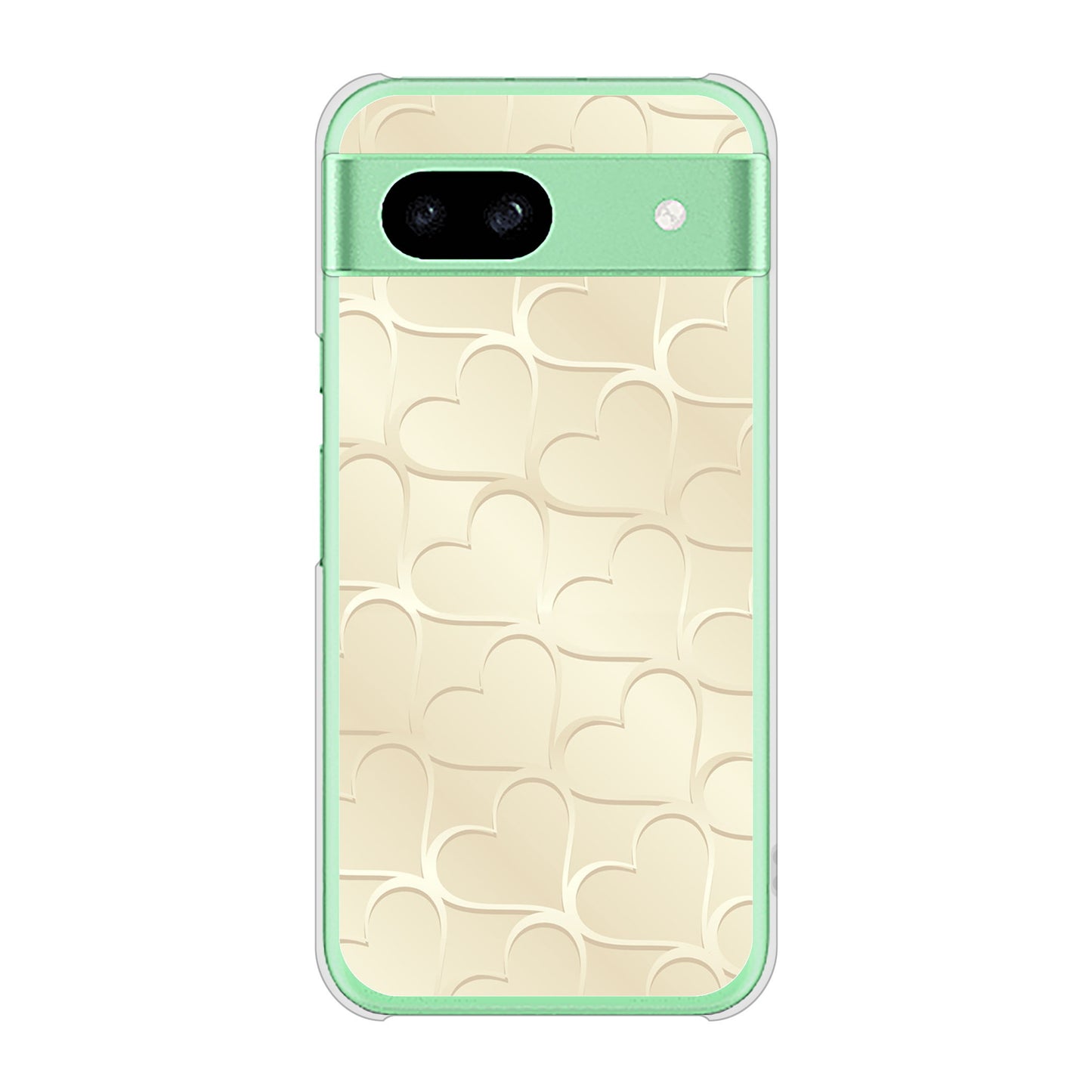 Google Pixel 8a 高画質仕上げ 背面印刷 ハードケースかくれハート