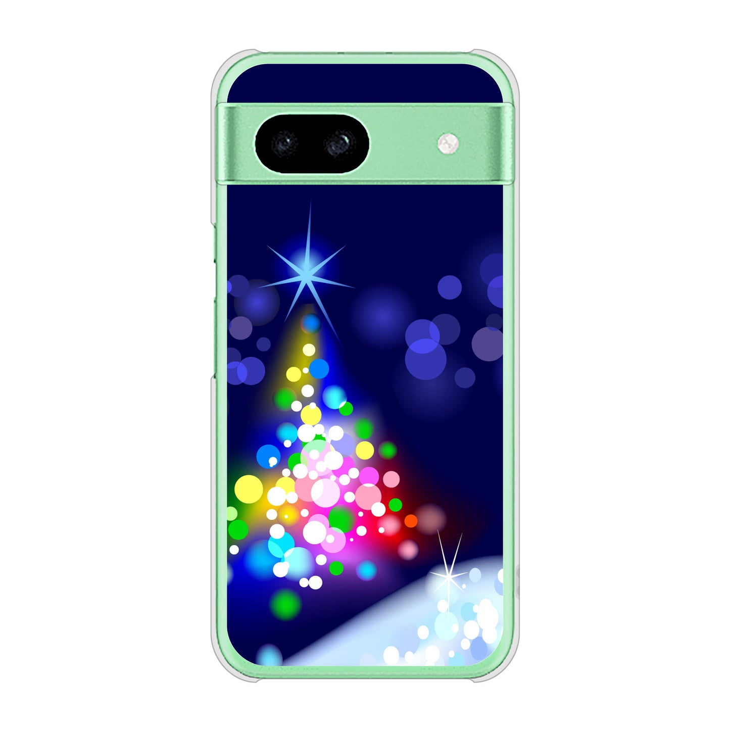 Google Pixel 8a 高画質仕上げ 背面印刷 ハードケースクリスマス