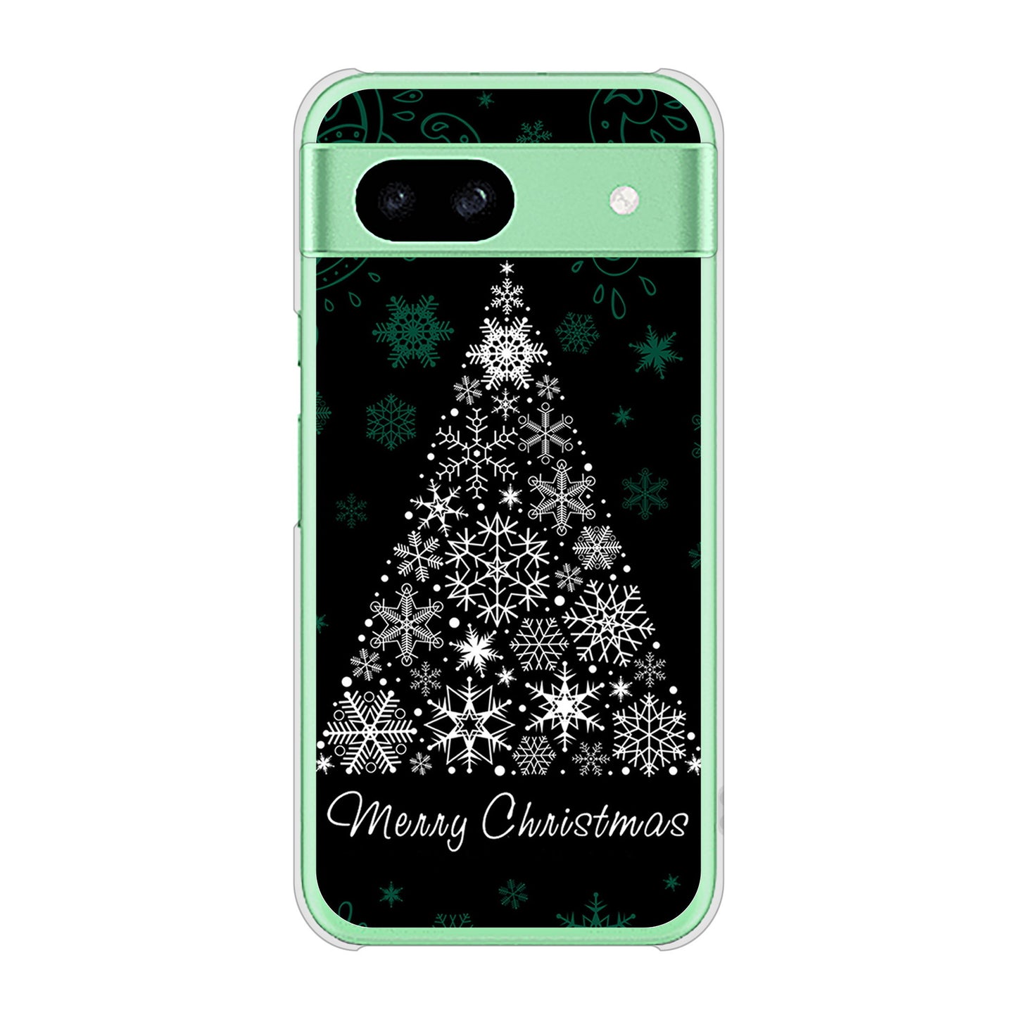 Google Pixel 8a 高画質仕上げ 背面印刷 ハードケースクリスマス