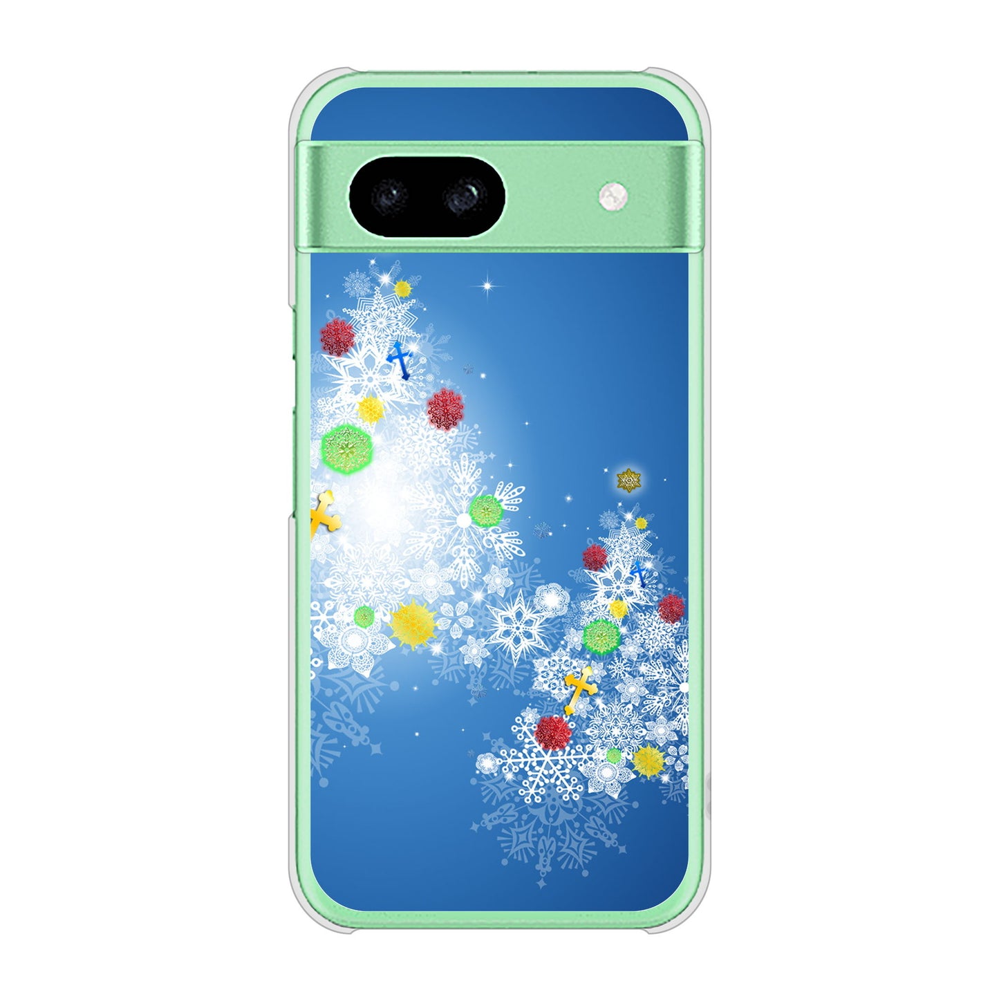 Google Pixel 8a 高画質仕上げ 背面印刷 ハードケースクリスマス