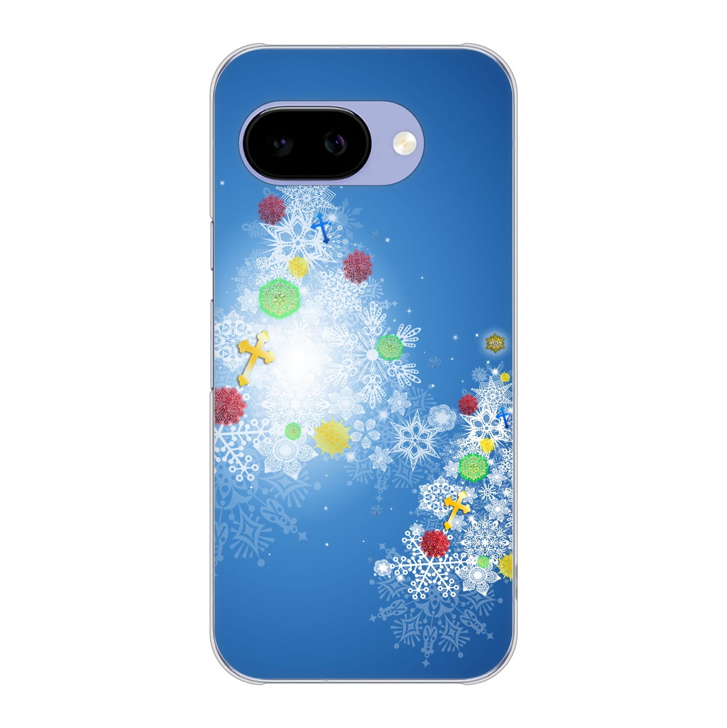 Google Pixel 9a 高画質仕上げ 背面印刷 ハードケースクリスマス