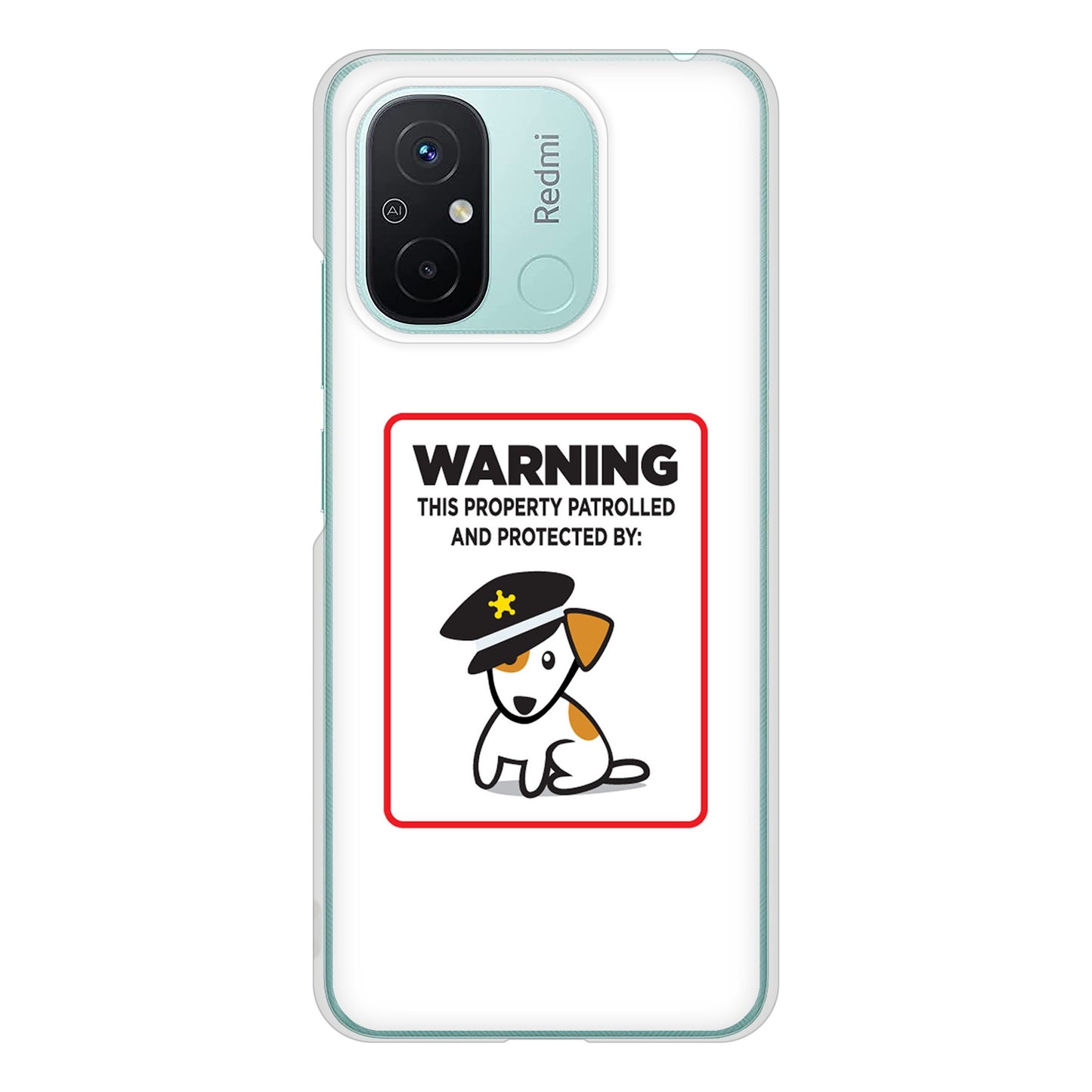 Xiaomi Redmi 12C 高画質仕上げ 背面印刷 ハードケース 【374 猛犬注意】