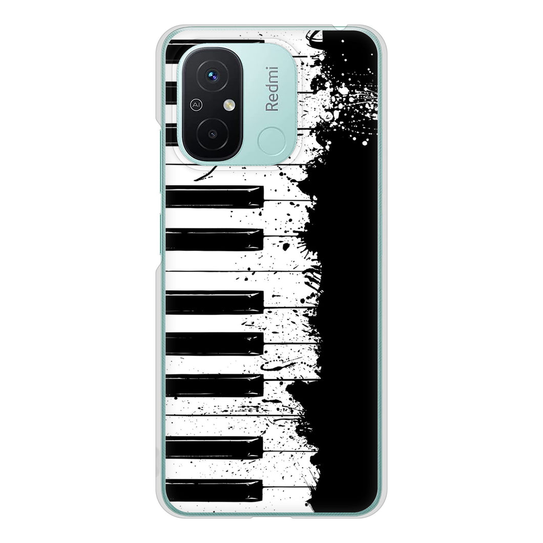 Xiaomi Redmi 12C 高画質仕上げ 背面印刷 ハードケースピアノ
