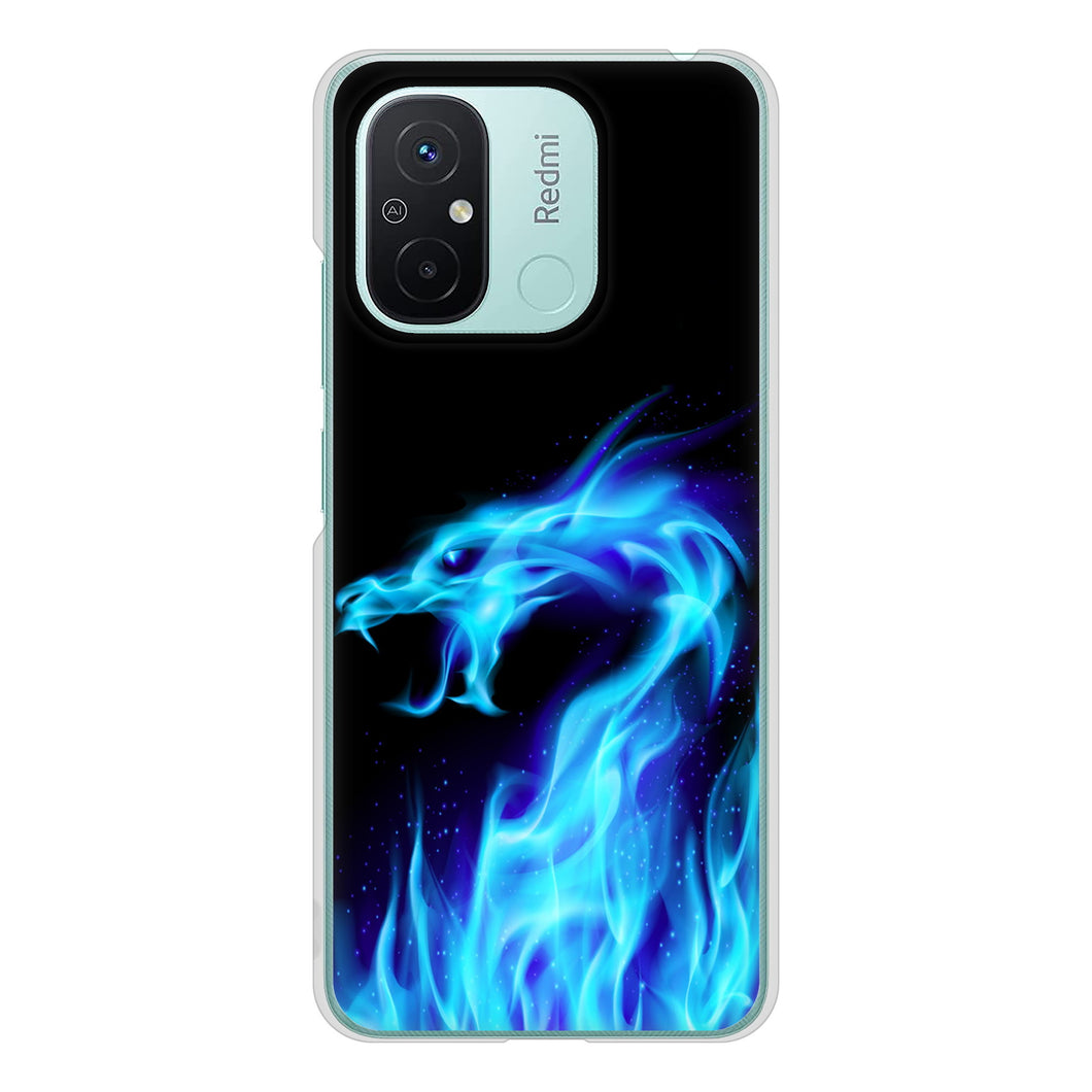 Xiaomi Redmi 12C 高画質仕上げ 背面印刷 ハードケースドラゴン