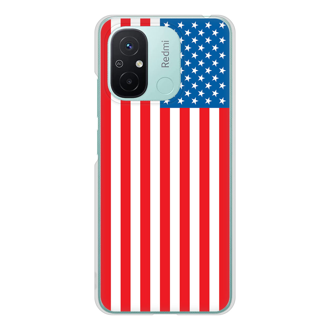 Xiaomi Redmi 12C 高画質仕上げ 背面印刷 ハードケース国旗