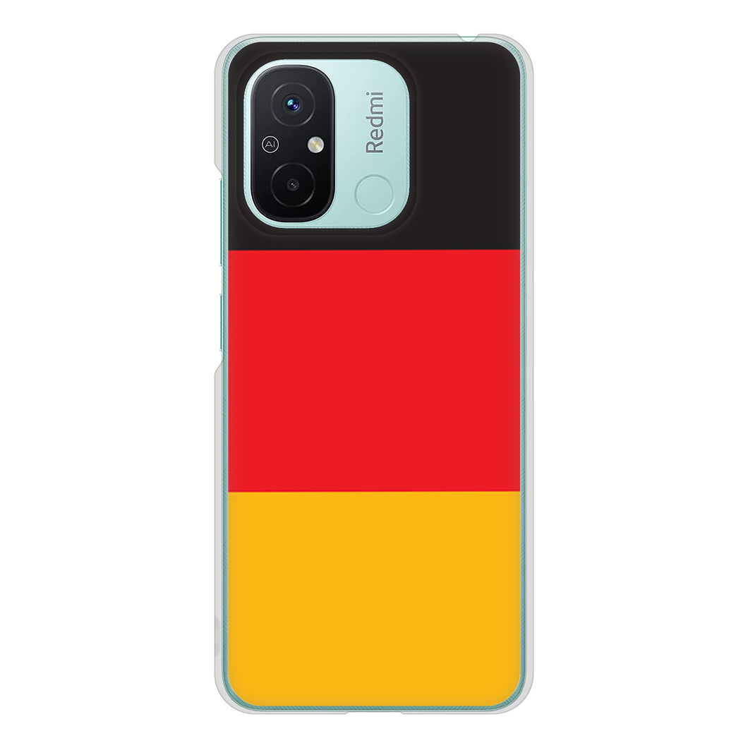 Xiaomi Redmi 12C 高画質仕上げ 背面印刷 ハードケース国旗