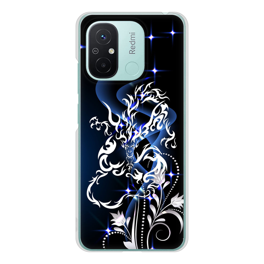 Xiaomi Redmi 12C 高画質仕上げ 背面印刷 ハードケースドラゴン