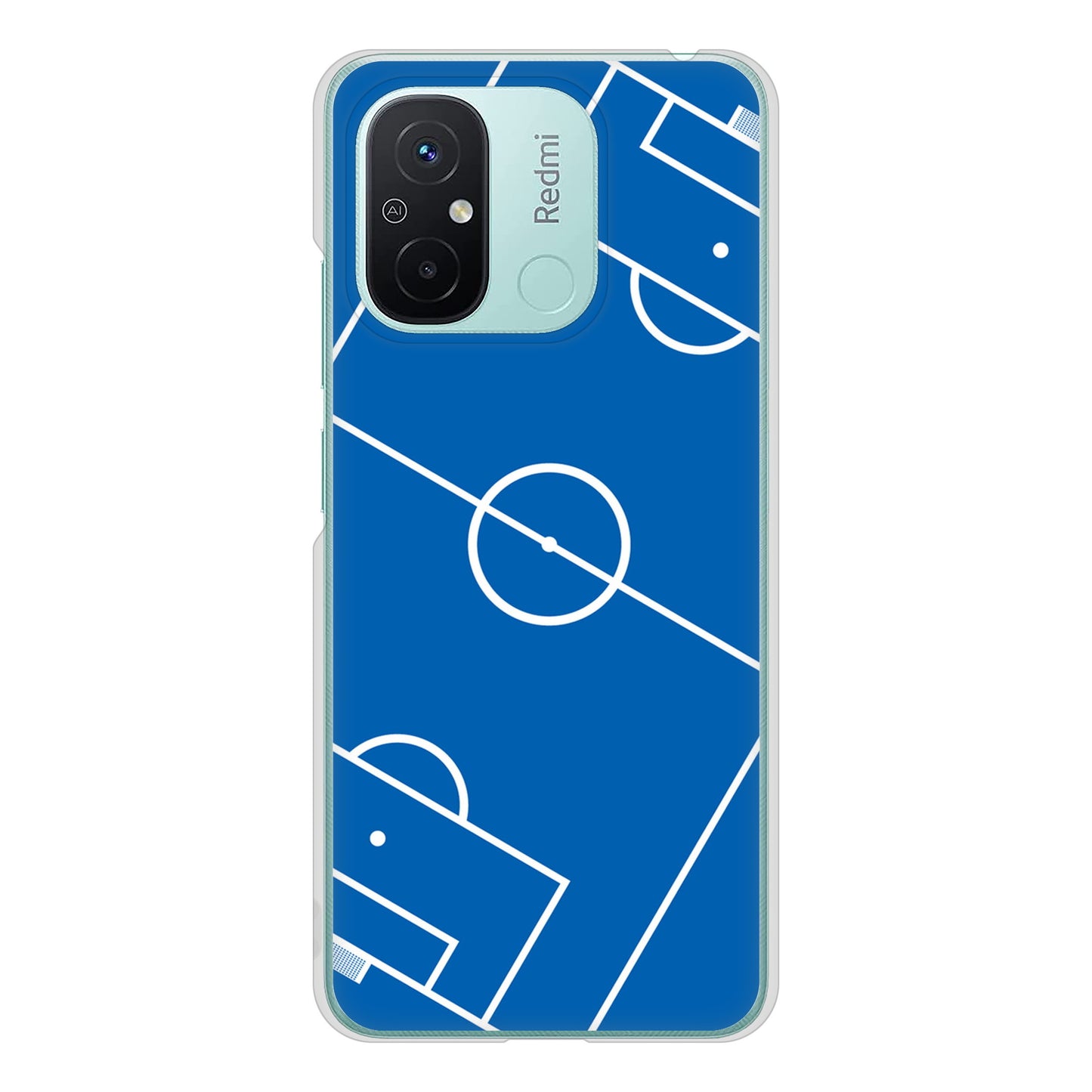 Xiaomi Redmi 12C 高画質仕上げ 背面印刷 ハードケース 【IB922 SOCCER_ピッチ】
